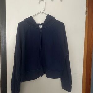 Women's Classic Navy Zip-Up Hoodie